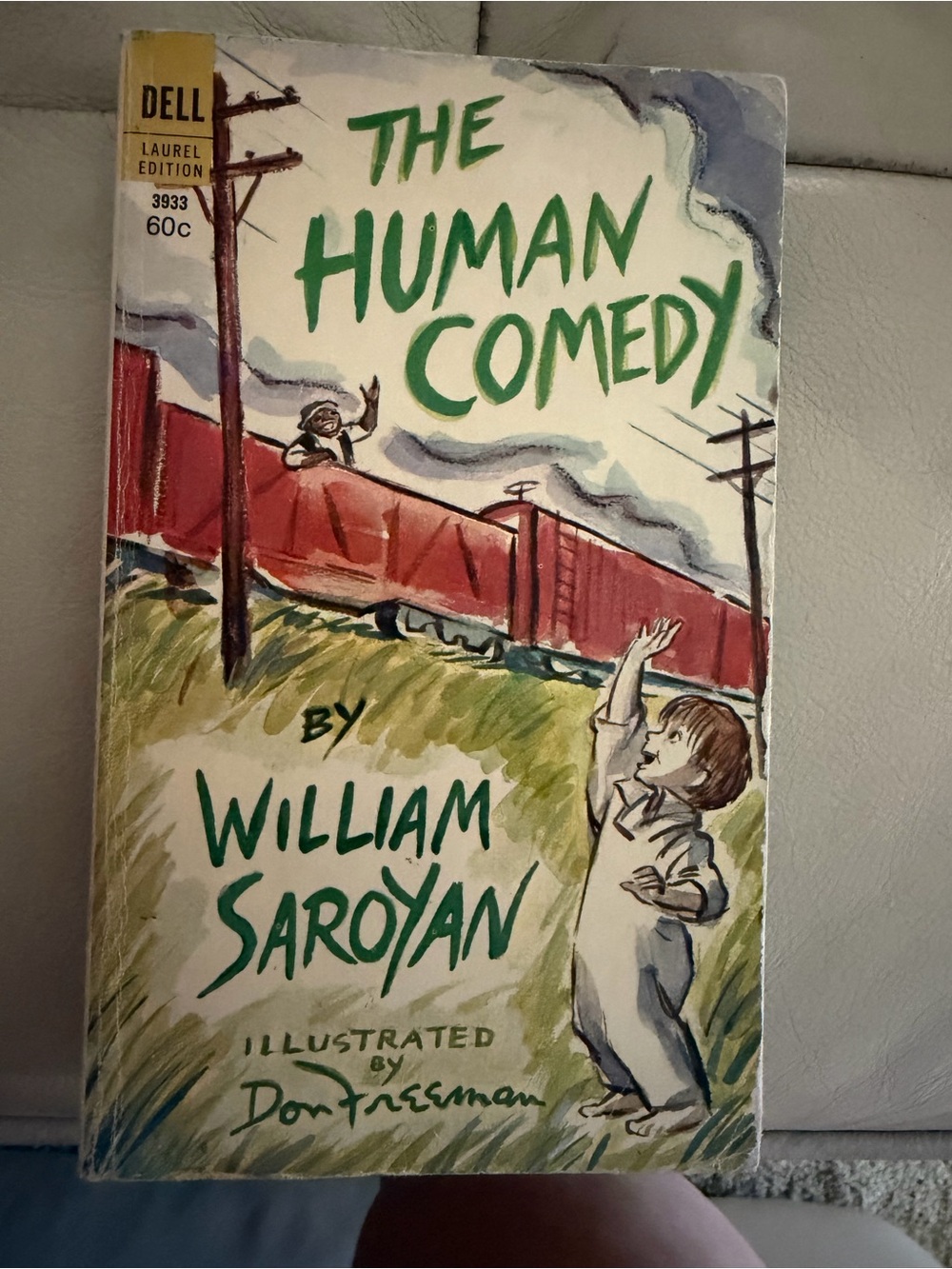 The Human Comedy by William Saroyan - Illustrated Paperback, Green/Red Cover